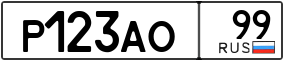Truck License Plate